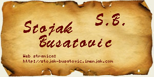 Stojak Bušatović vizit kartica